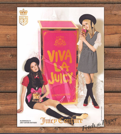 Juicy Couture Viva La Juicy 2000s Print Advertisement 2005 Legs Girls