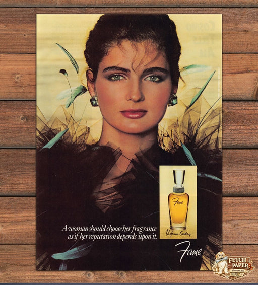 Fame Parfums Corday 1980s Magazine Print Ad 1981