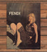 Fendi Model Fur Dress Boots Bare Legs Sepia Tone Seated Print Ad 1998 1990s