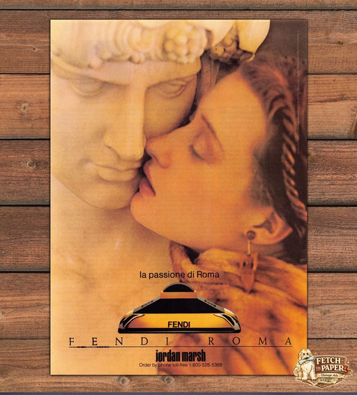 Fendi Roma Statue of David 1990s Print Advertisement 1990 (See Description)