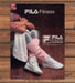 Fila Fitness Shoes 1980s Print Advertisement Ad 1986 Exercise Leg Warmers