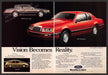 Ford 1980s Magazine Print Ad (2 pages) 1984 Cougar Probe III Thunderbird Ford