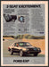 Ford EXP 1980s Print Advertisement 1982 2-Seat Excitement Couple Driving Road Fetch-the-Paper