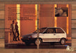 Ford Festiva LX Hatchback Silver Car Couple Dusk Print Ad 1988 1980s (2pgs)
