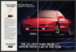 Ford Probe GT Car 1990s Print Advertisement (2 Page) 1993 Car of the Year Fetch-the-Paper