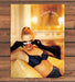 French Jenny New York Navy Lace Lingerie Camera Print Ad 1997 1990s