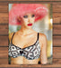 French Jenny Pink Fur Hat Lace Bra Tickle His Fancy Print Ad 1997 1990s
