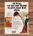 Frye Boots We Use Our Hands Woman Pulling On Boots Print Ad 1978 1970s