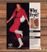 Frye Why Frye Woman Red Jumpsuit Kick Leap Spotlight Print Ad 1981 1980s