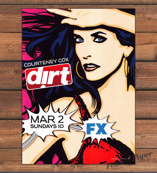 FX Courteney Cox Dirt Premiere TV Show 2000s Print Advertisement Ad 2008