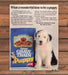 Gaines Gravy Train Puppy Food Sheepdog Puppy Print Ad 1986 1980s