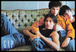 Gap Clothing Groove 1990s Print Advertisement (2 pages) 1996 Teens on a Couch Fetch the Paper!