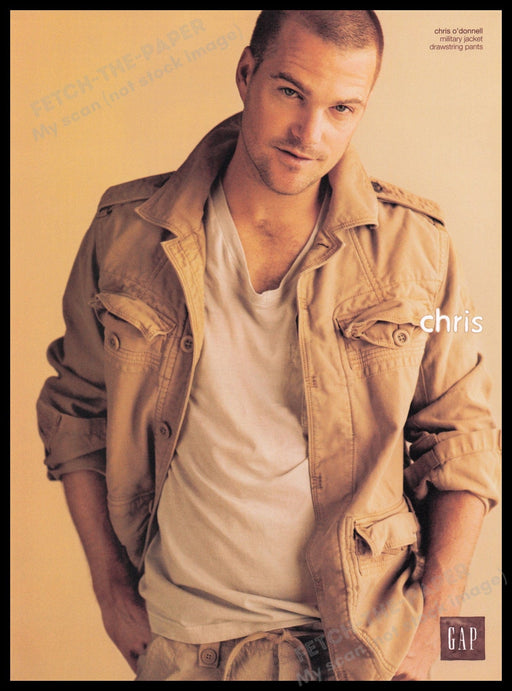 Gap Military Jacket Chris O'Donnell 2000s Print Advertisement Ad 2007 Fetch-the-Paper