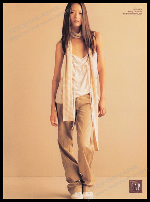 Gap the Boyfriend Trouser Hye Park 2000s Print Advertisement Ad 2007 Fetch-the-Paper