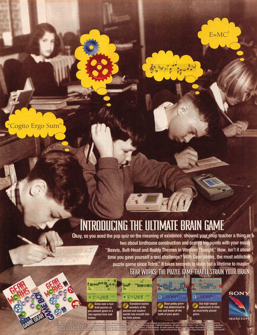 Gear Works Sega Video Game 1990s Print Advertisement Ad 1993
