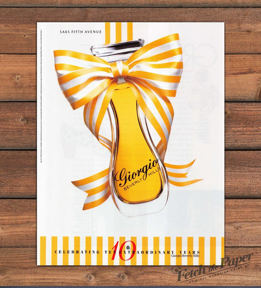 Giorgio Beverly Hills 1990s Print Advertisement Ad 1990 (See Description)