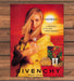 Givenchy Amarige Perfume Blonde Model Yellow Dress Dillard's Print Ad 1997 1990s