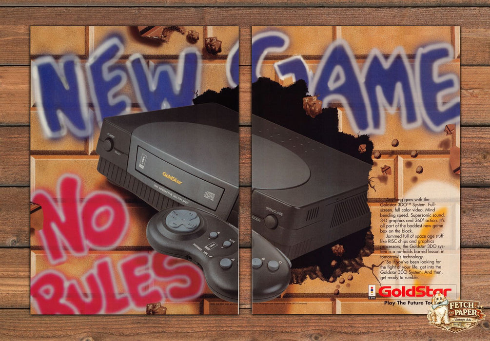 GoldStar 3DO System Video Game 1990s Print Advertisement 1994