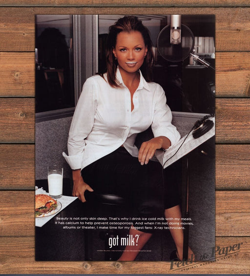 Got Milk? Vanessa Williams Actress Musician 1990s Print Advertisement Ad 1998