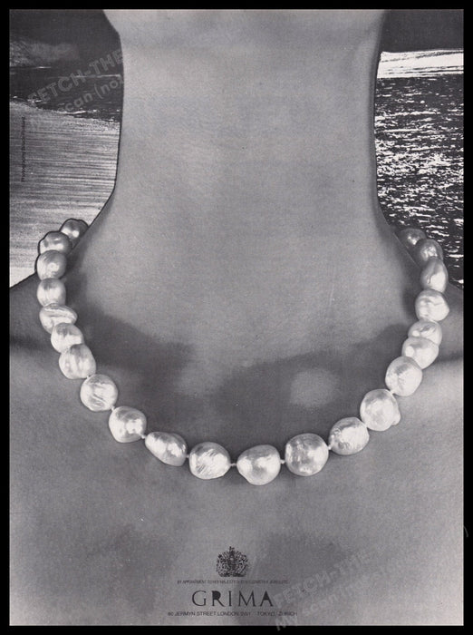 Grima London Jewelry 1980s Print Advertisement Ad 1982 Fetch the Paper!