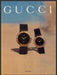 Gucci Timepieces Watches 1990s Print Advertisement Ad 1992 Beach Sand Fetch-the-Paper