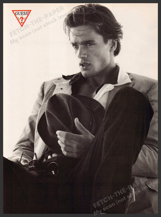 Guess 1990s Print Advertisement Ad 1993 Beiron Andersson Male Model Guess