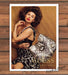 Guess by Marciano Line Ghost Silver Handbag Giraffe Dress Print Ad 2007 2000s