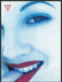 Guess Drew Barrymore 1990s Print Advertisement 1993 Face Close-up Finger Mouth Fetch-the-Paper
