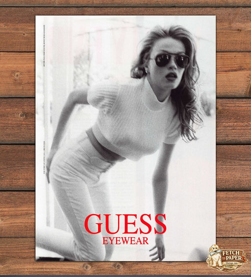 Guess Eyewear 2000s Print Advertisement Ad 2001 Larissa Bonderenko