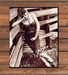 Guess Georges Marciano Denim Rustic Barn Sultry Cowgirl Print Ad 1986 1980s