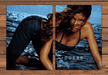 Guess Jeans Model Laetitia Casta Wet in the Surf Print Ad 1998 1990s (2pgs)