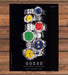 Guess Waterpro Colorful Watch Stack Print Ad 1997 1990s