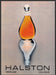Halston Perfume Fragrance Promo 1980s Print Advertisement Ad 1983 Halston