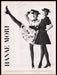 Hanae Mori Clothing 1980s Print Advertisement Ad 1988 Kicking Long Legs Fetch the Paper!