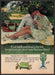 Hanes Hosiery 1970s Print Advertisement 1976 Legs Summer Sheer Pantyhose Picnic Fetch-the-Paper