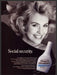Head & Shoulders 1980s Print Advertisement Ad 1987 Hair "Social security" Head & Shoulders