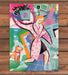 Heidi Younger "ADD" Busy Woman Pink Robe Dog Magazine Illustration 1993 1990s