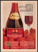 Heublein Creme de Strawberry 1970s Print Advertisement 1976 Arrow Fetch-the-Paper
