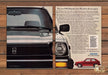 Honda Civic 1980 Red Silver Restyled Hatchback Print Ad 1979 1970s (2pgs)
