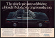 Honda Prelude 1980s Print Advertisement (2 pages) 1981 Car Honda