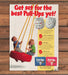 Huggies Pull-Ups Training Pants Kids Tire Swing Print Ad 1993 1990s