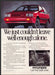 Hyundai Excel 1980s Print Advertisement 1987 Red Car "Cars that make sense" Hyundai Excel