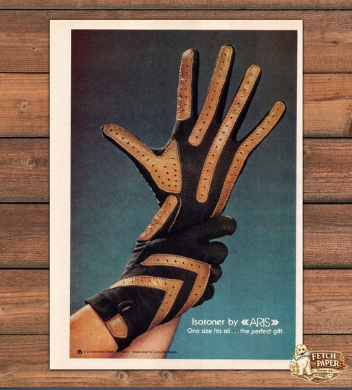 Isotoner by ARIS 1970s Print Advertisement Ad 1978 Gloves Promo