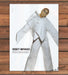 Issey Miyake Avant-Garde White Outfit Mesh Face Mask Print Ad 1998 1990s