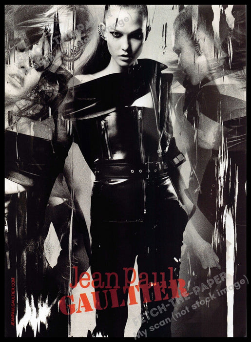 Jean Paul Gaultier 2010s Print Advertisement 2013 Mirrored Images Leather Jean Paul Gaultier