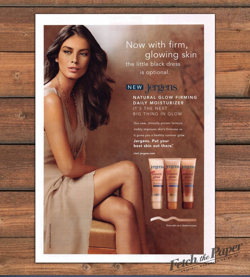 Jergens Glow 2000s Print Advertisement 2007 Legs Tan Skin