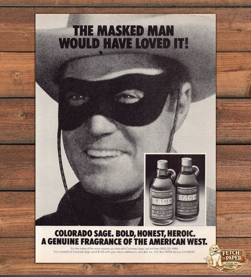Jess Bell Colorado Sage Clayton Moore 1970s Print Ad 1977 (See Description)