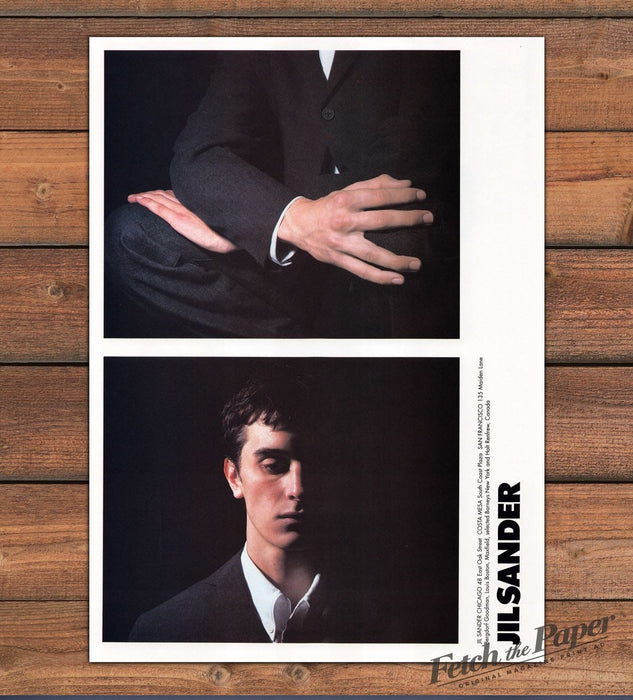 Jil Sander Moody Minimalist Menswear Suit Print Ad 1998 1990s