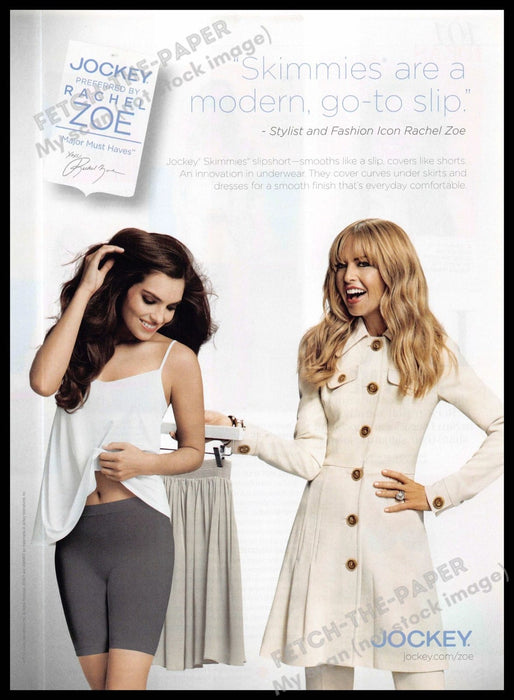 Jockey 2010s Magazine Print Ad 2013 Rachel Zoe Skimmies Underwear Her