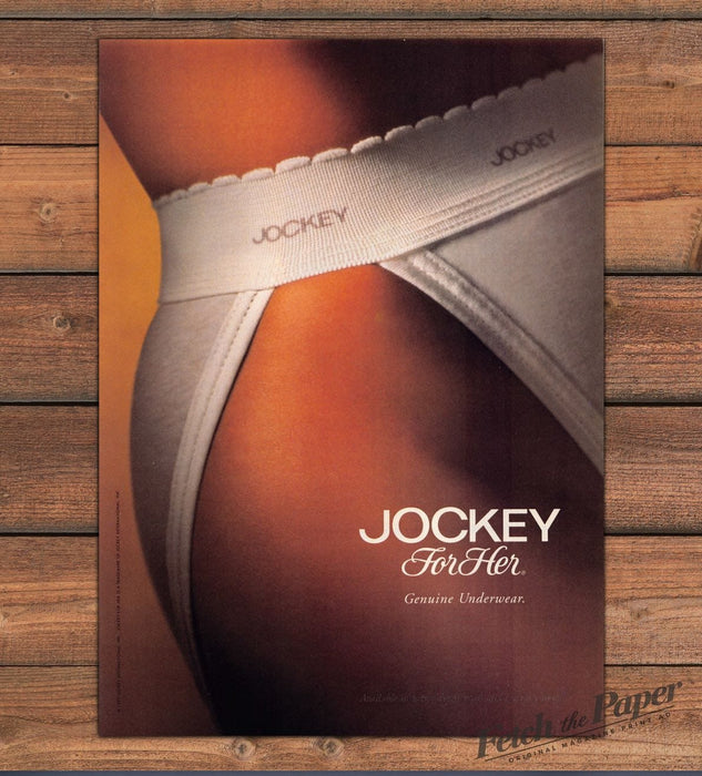 Jockey for Her Underwear 1990s Print Ad 1997 Hi-cut Thigh Legs Skin